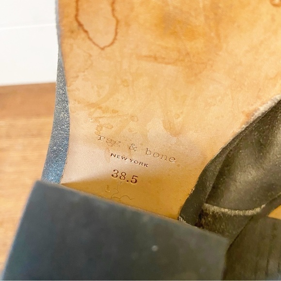 Rag & bone | Woman’s 6 Classic Newbury Granite Leather Booties Size 38.5 - Picture 10 of 13